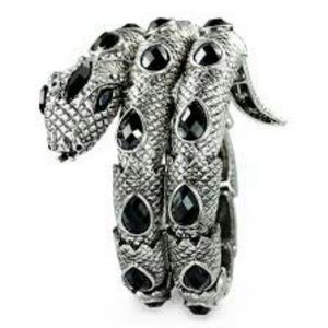 Wraparound Snake bracelet, Black